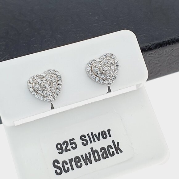 "925 sterling silver luxury CZ earrings for women/girls, Best for RJUS2227 - Picture 1 of 10